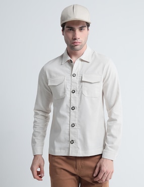 Sobrecamisa Casual Jack & Paul Manga Larga Para Hombre