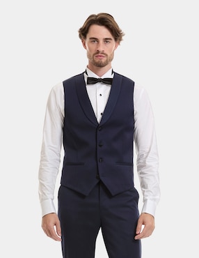 Chaleco Forti Black Tie Con Bolsillos Para Hombre