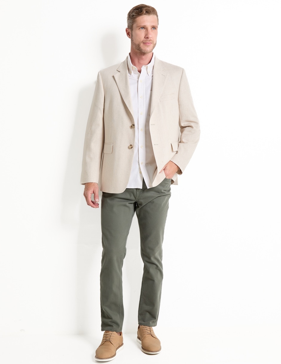 SACO SPORT DANA saco LINO, 42C, BEIGE
