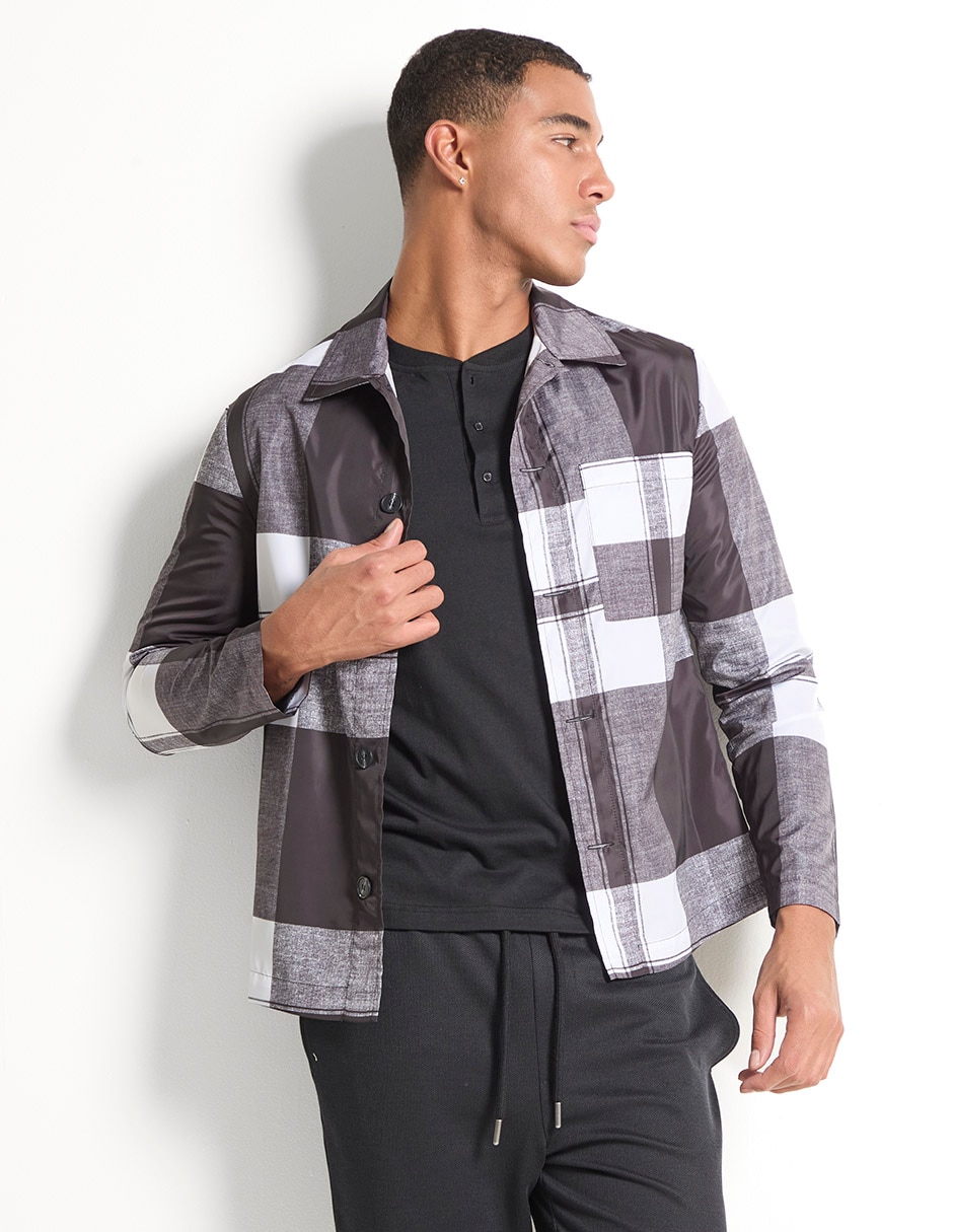 Sobrecamisa casual manga larga para hombre Sobrecamisa casual manga larga para hombre