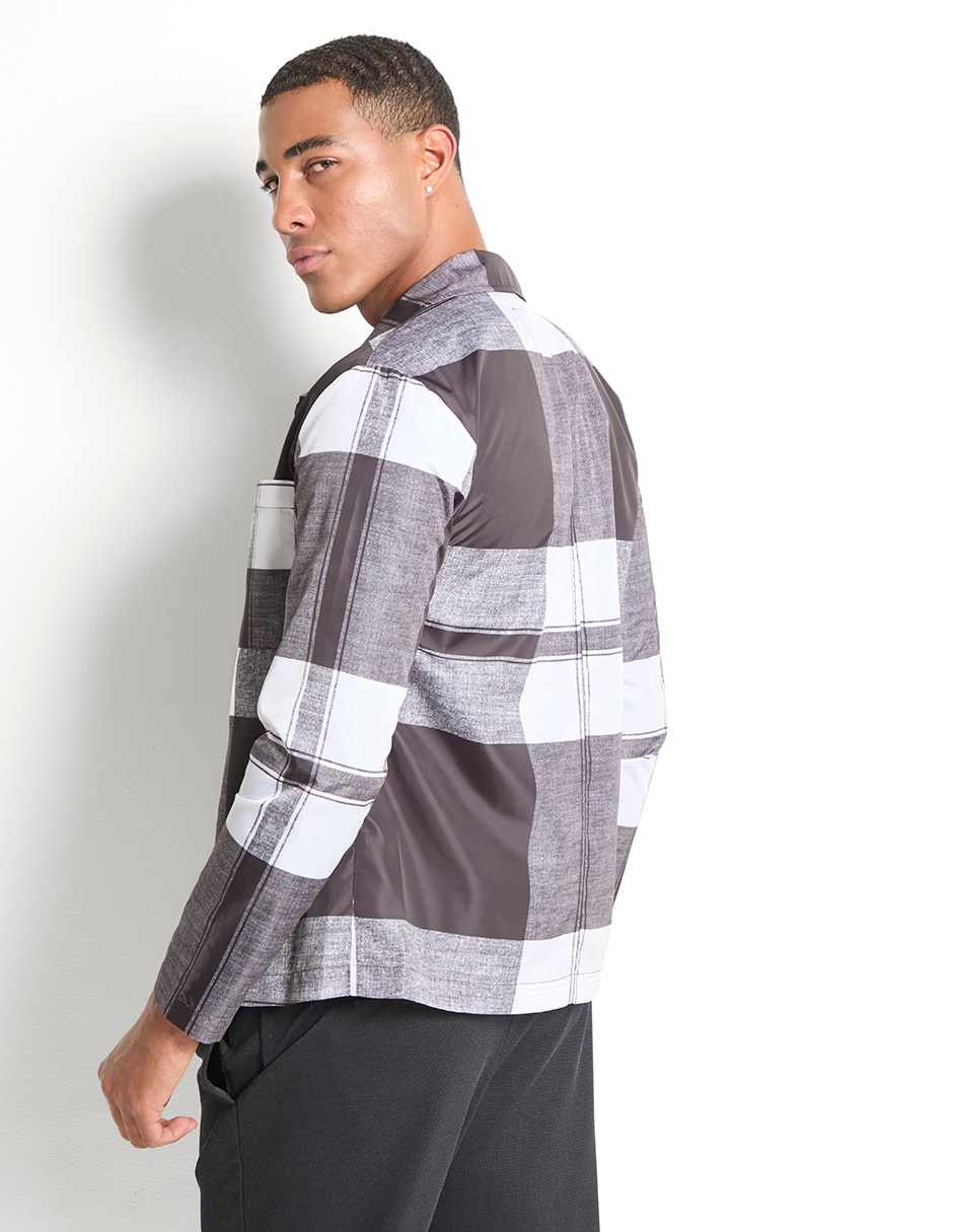 Sobrecamisa casual manga larga para hombre 2