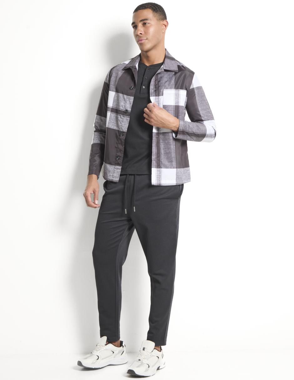 Sobrecamisa casual manga larga para hombre 3