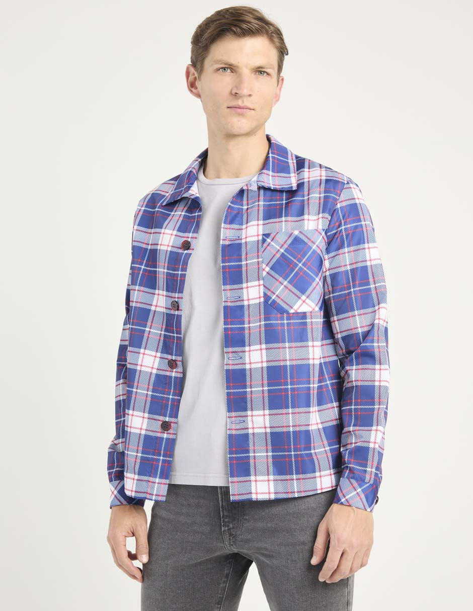 Sobrecamisa casual Jack & manga larga para hombre Sobrecamisa casual Jack & manga larga para hombre