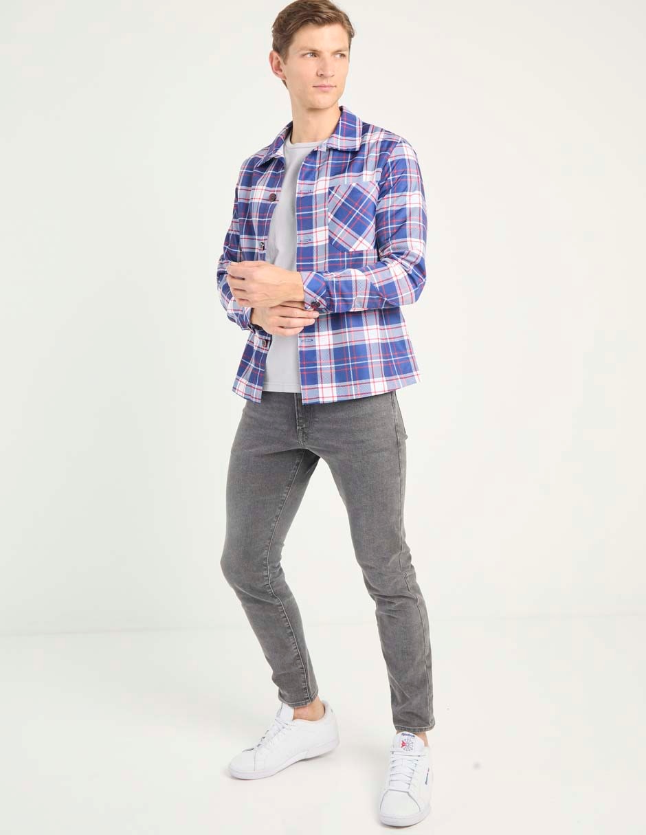 Sobrecamisa casual Jack & manga larga para hombre 3