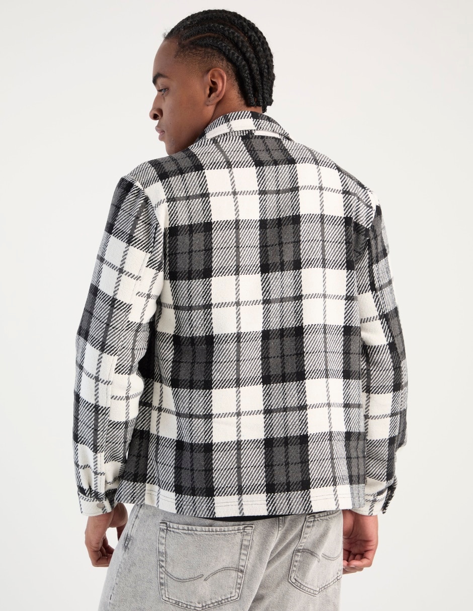 Sobrecamisa casual manga larga para hombre 2