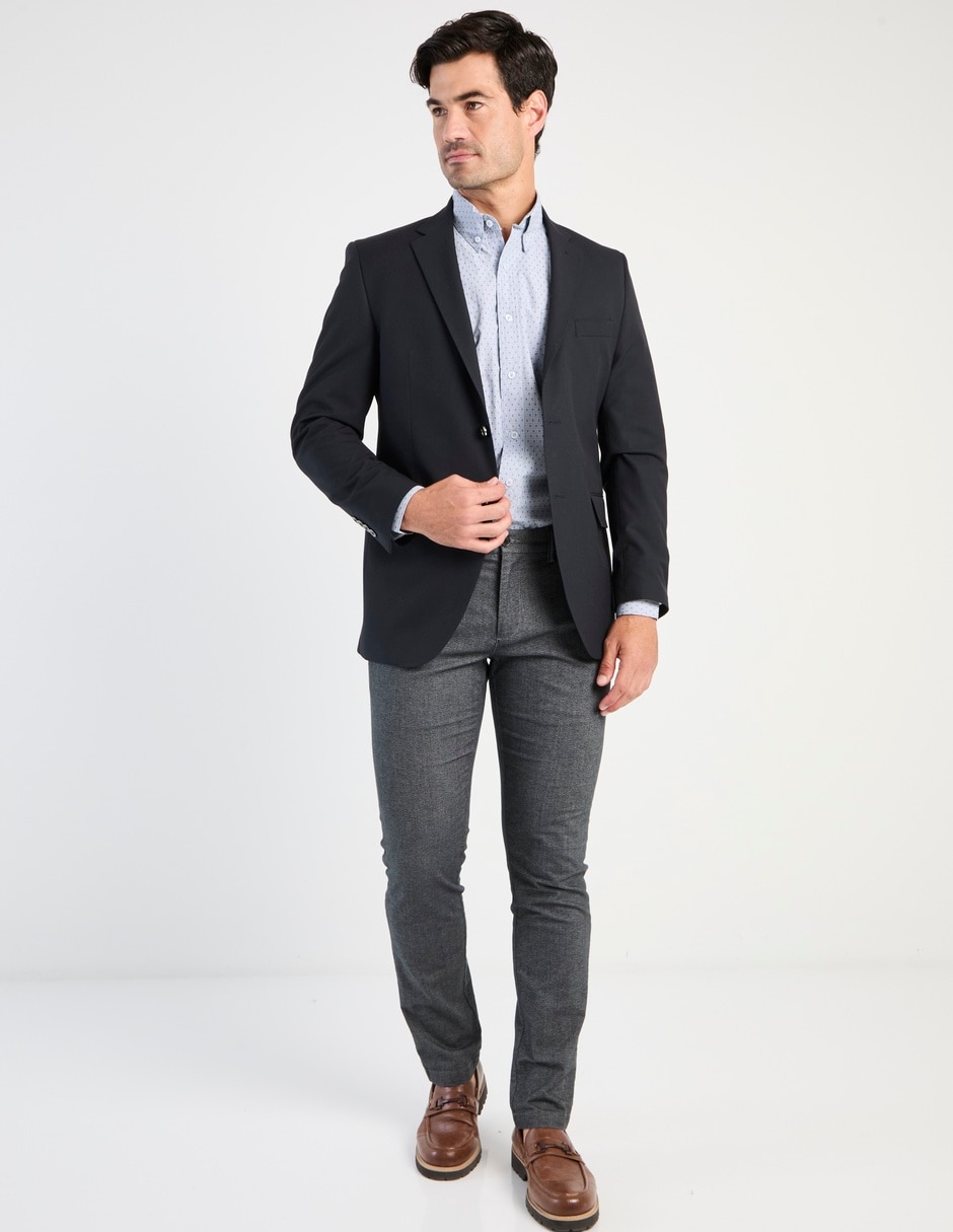 SACO VESTIR JBE LISO, 40R, AZUL MARINO